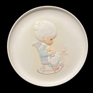 Vintage Precious Moments Collector Plate "Purr-fect Grandma",1981